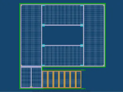 Industrial platform 3D model