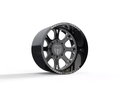 REAR SPECIALITY FORGED D002  WHEEL 3D MODEL 3D model