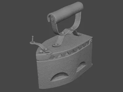 Old Antique Iron Low-poly 3D model