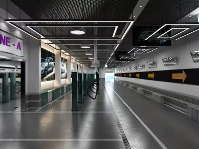 Car Service  3D model