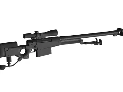 Accuracy International AW50 3D model