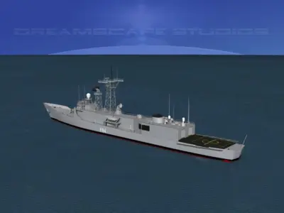 Spanish Frigate Reina Sofia F84 3D model