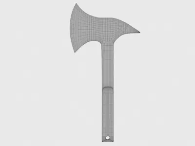 Axe Rusty Free 3D model
