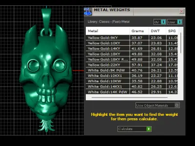 HUMAN SKULL HEAD PENDANT 3D PRINTABLE MODEL  3D print model