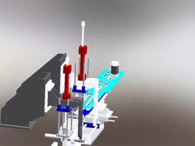 HBD121 machine with different parts Free 3D model