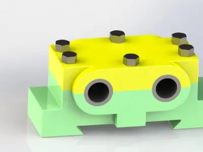 double bearing 3D model