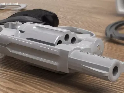 Small Revolver Smith and Wesson 3D model