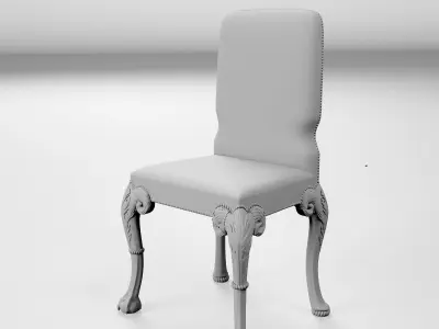 Chelini art  tinto noce scuro chair render ready vray  3D model