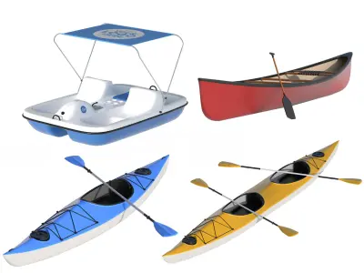 Watercraft Collection 01 3D Model Pack