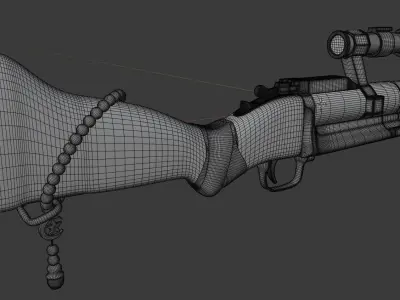 M79 GRENADE LAUNCHER REALISTIC PBR 3D model