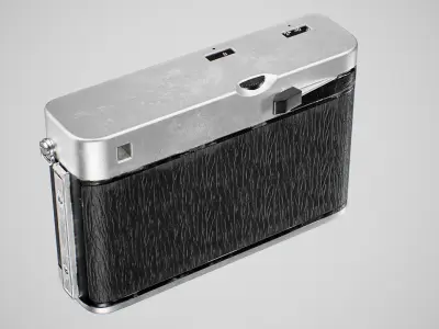 Old Soviet Camera Low-poly 3D model