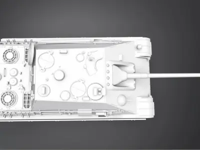 Jagdpanther Scale model 3D print model