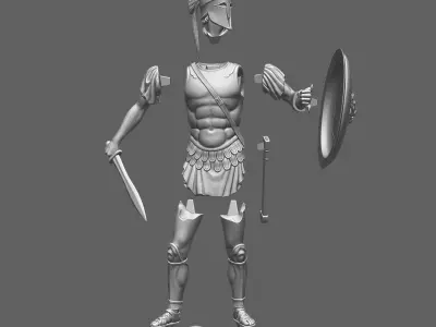 Greek Hoplite 3D print model