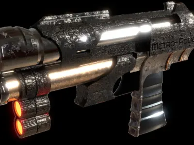 Sci-fi Gun 3D model purchase