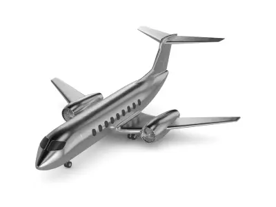 Electric Hybrid Aircraft 3D model get