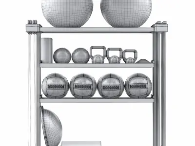 Fitness set Technogym SKILLTOOLS Kit 3D model