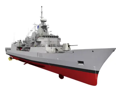 HMNZS TE MANA NEW ZEALAND MEKO CLASS FRIGATE 3D model