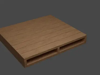 wood pallets - Low-poly 3D model Free low-poly 3D model