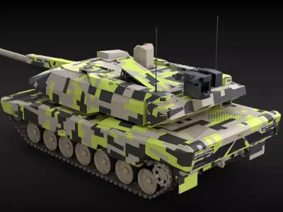 KF-51 Panther German Main Battle Tank 3D model