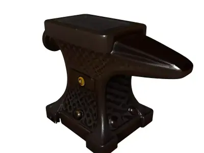 Stylized Anvil Industrial Prop Model Low-poly 3D model