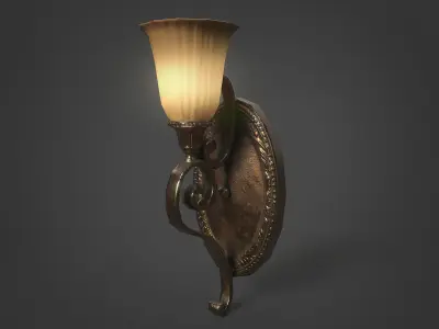 Victorian Antique Lamp Pack Low-poly 3D model