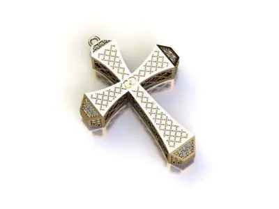 cross necklace 3D print model purchase
