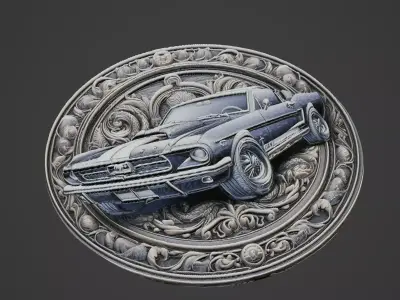 Car Pendant Medallion 3D print model 81