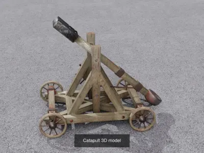 Catapult 3D models 3D Model Pack