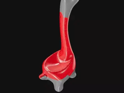 Ring Dino Cute Dinosaur 3D Model STL GLB 3D print model