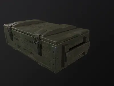 ammunition box Low-poly 3D model get