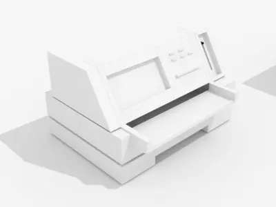 Machine atm Low-poly 3D model