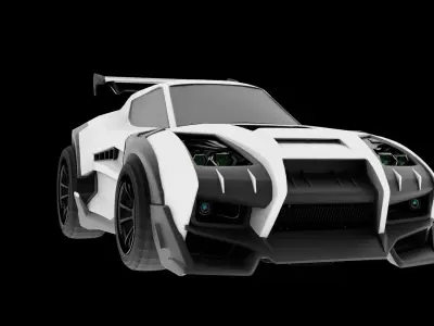 Takumi RX-T Rocket League 3D model FREE Free low-poly 3D model