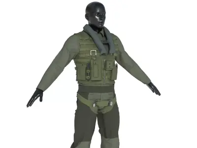 PILOT SUIT 3D model