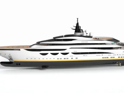 Enzo Luxury Yacht Dynamic Simulation 3D model