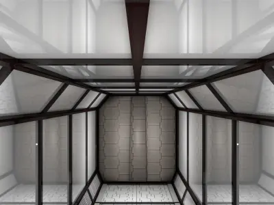 Sci Fi Corridor 3D model 163