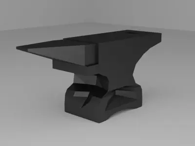 Low-poly Anvil Low-poly 3D model