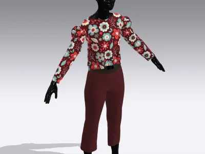  Woman Cloth Dress Low-poly 3D model buy