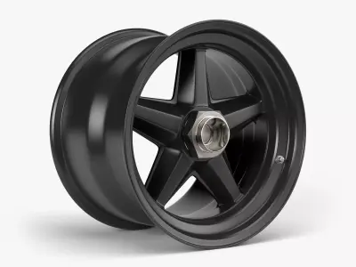 RSR Centerlock Wheel Low-poly 3D model