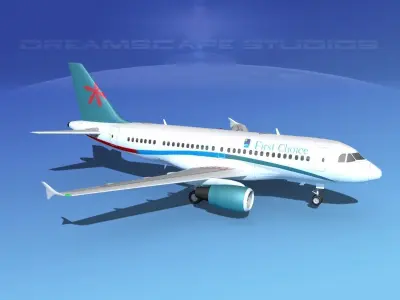Airbus A319 First Choice Airways 3D model