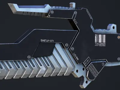 Armor Breaker sword Low-poly 3D model