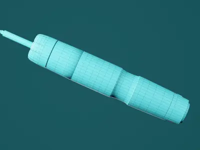Electric screwdriver Free low-poly 3D model