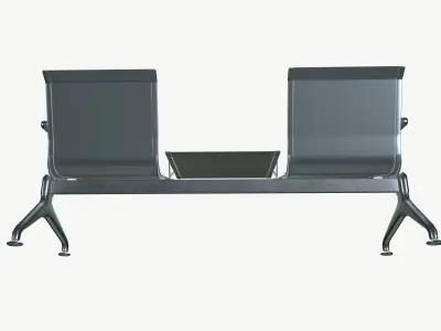 Industrial bench Low-poly 3D model