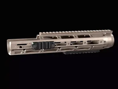 Handguard ar 10 R11 RSASS Low-poly 3D model