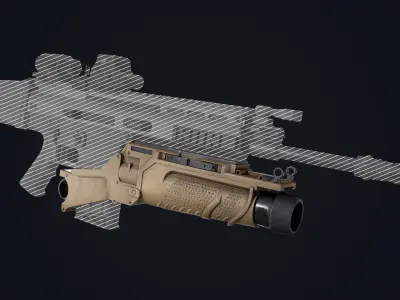 SCAR EGLM  Low-poly 3D model