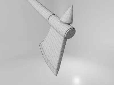 Axe 001 Low-poly 3D model