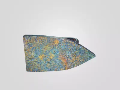 Old Metal Pressing Iron Prop 3D Model Free low-poly 3D model