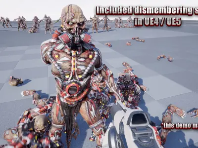 Cyborg Mutant3 Low-poly 3D model