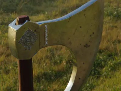 Viking Axe 3D model buy