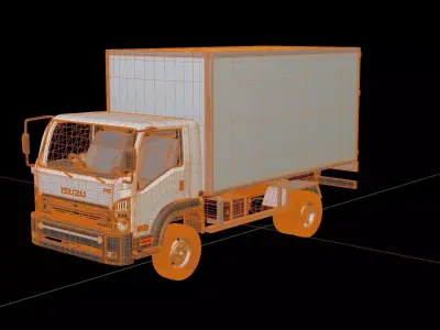 Isuzu FVZ Cargo Truck 3D model
