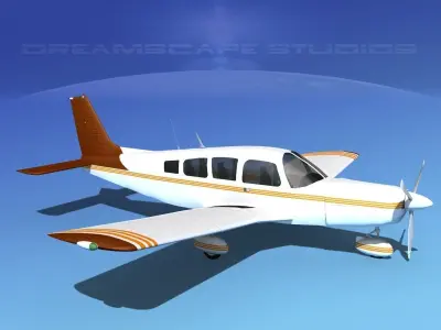 Piper Cherokee Six 260 V10 3D model